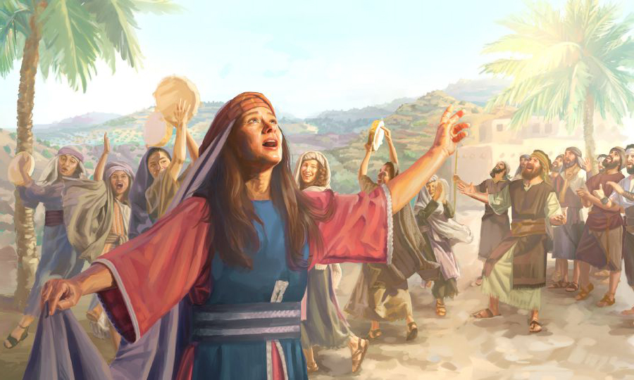 باراق و دِبوره در سرودی یَهُوَه را ستایش می‌کنند