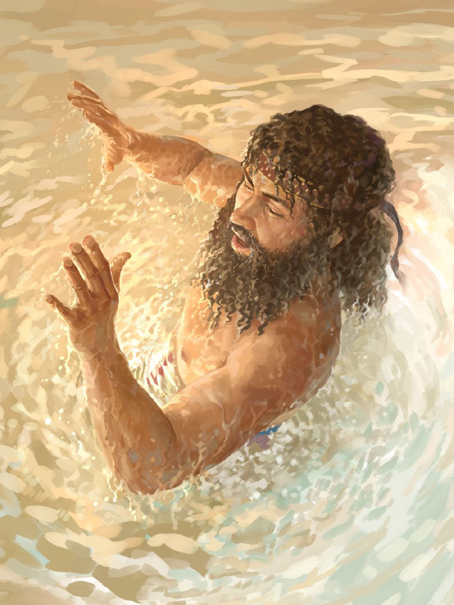 نَعَمان خودش را در رود اردن شست و درمان شد