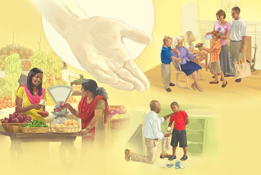 چيزهايی كه خدا از آن‌ها خشنود است:‏ محبت،‏ صداقت و بخشندگی