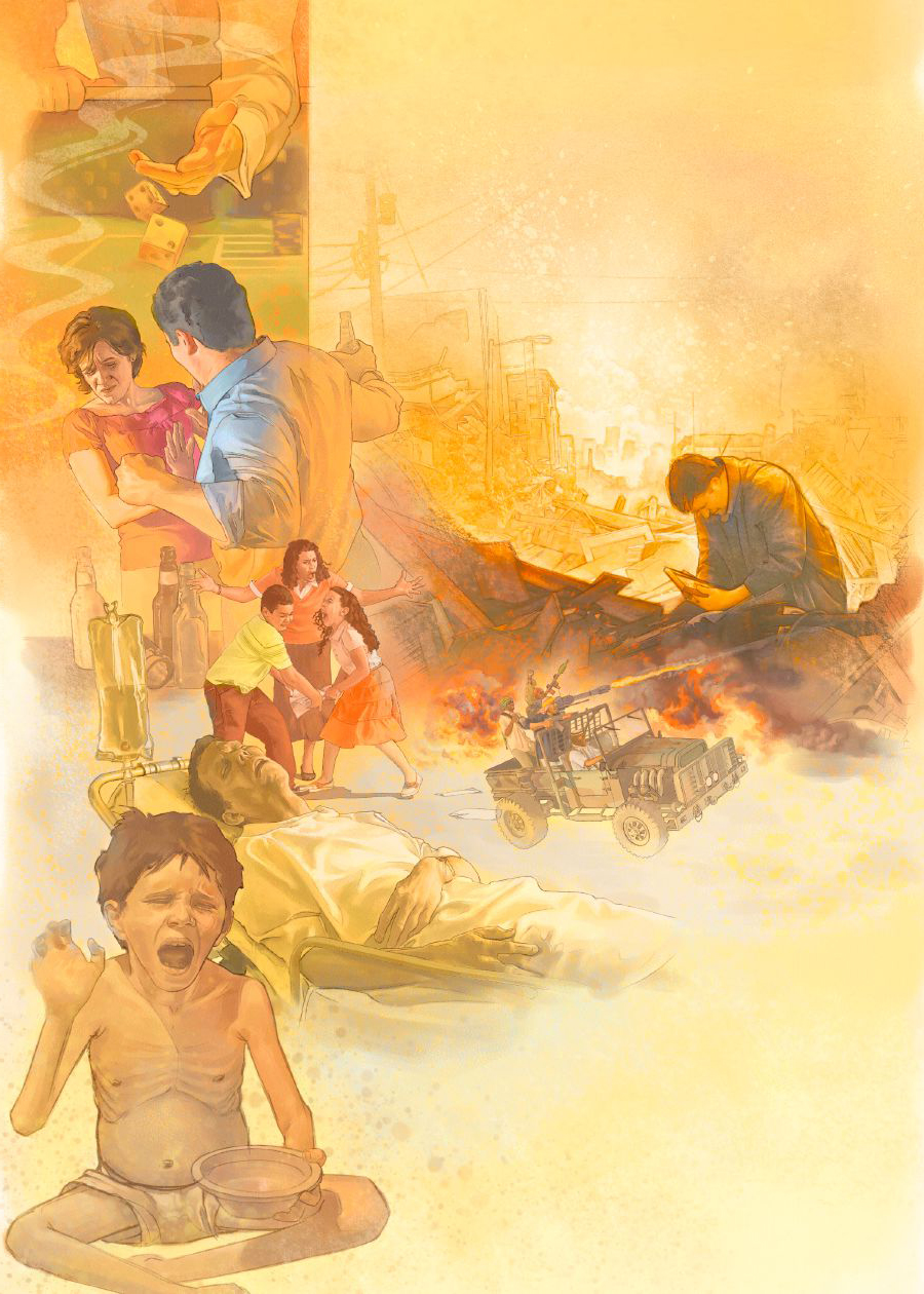 مشكلات روزهای آخر—‏قمار،‏ جنگ،‏ بيماری،‏ قحطی،‏ فرزندان نامطيع و خشونت