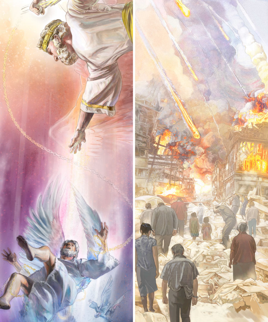 شريران در جنگ حارمَگِدّون نابود می‌شوند و سپس شيطان و ديوهايش مجازات خواهند شد