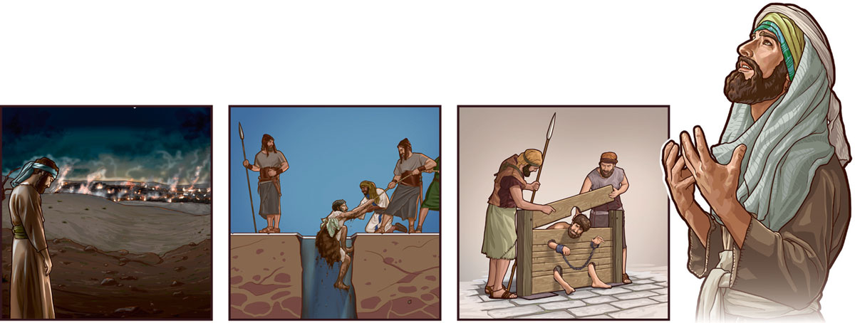 اِرْميای نبی در كنده‌ای گذاشته شد،‏ از آب‌انباری كه پر از گِل بود رهايی يافت و به خاطر نابودی اورشليم گريست