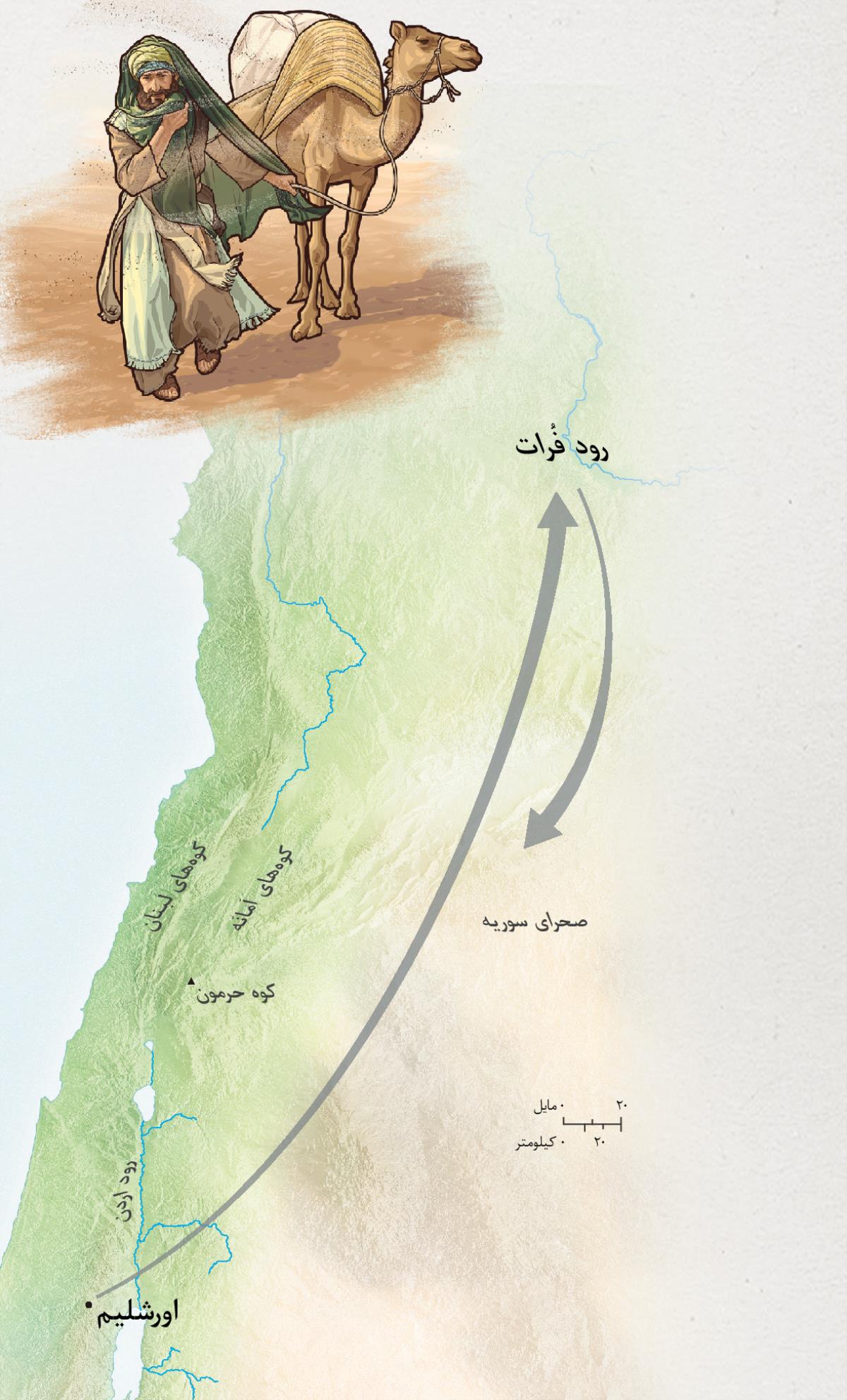 اِرْميا از اورشليم به رود فُرات سفر می‌كند