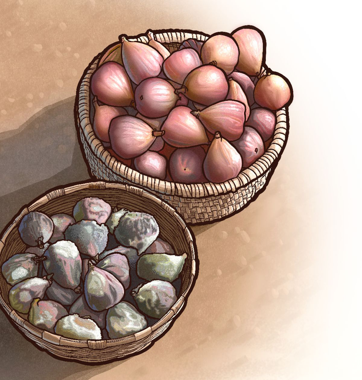 سبدی از «انجيرهای نيكو» و سبدی ديگر از «انجيرهای بد»‏