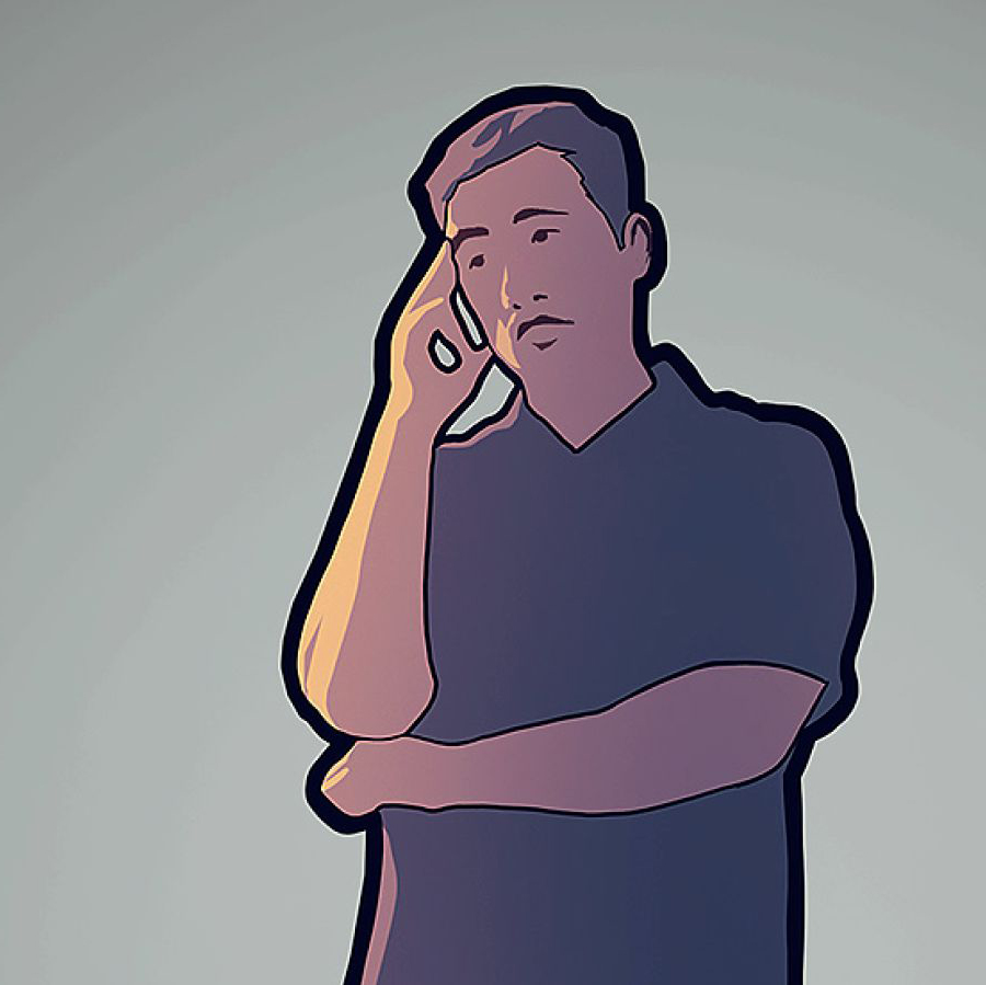 مردی در مورد پيامد بی‌وفايی‌اش فكر می‌كند