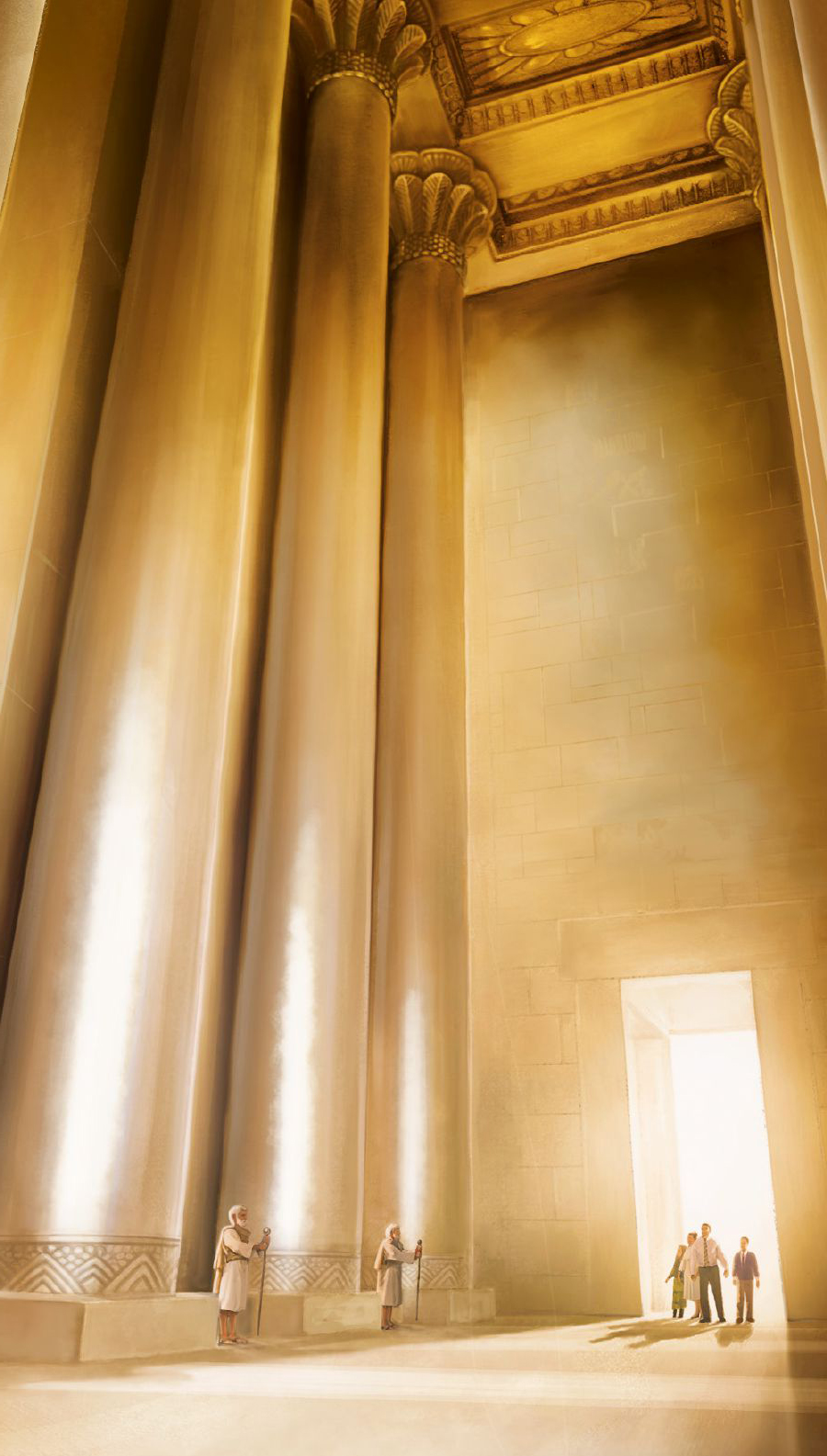 گروهی از مردم تصوّر می‌كنند كه وارد معبد روحانی می‌شوند كه حِزْقيال در رؤيا ديد