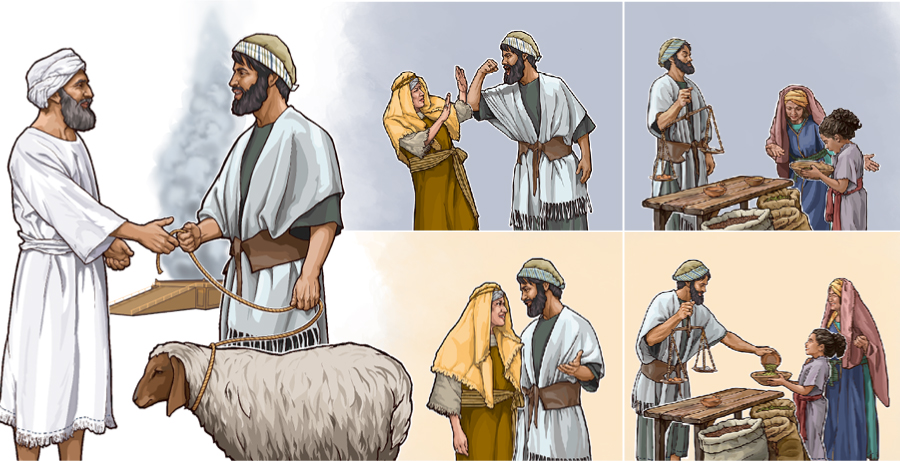 صداقت يک اسرائيلی در كار و نحوه‌ای كه با زن خود برخورد می‌كند،‏ نشان می‌دهد كه قربانی‌اش پذيرفته می‌شود يا نه.‏