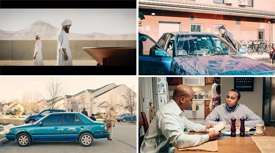 پدری سوار ماشين كثيف پسرش می‌شود و پدر و پسر در مورد معيارهای يَهُوَه در مورد پاكی صحبت می‌كنند.‏ دو كاهن در اسرائيل باستان كنار حوض مسی برای شست‌وشو؛‏ ماشين تميز پسر 