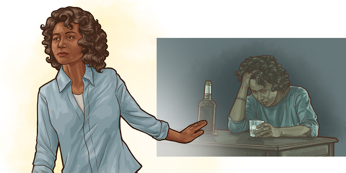 خانمی با قاطعيت به زندگی قبلی خود پشت می‌كند.‏