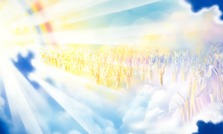 موجودات روحی در پيشگاه تخت يَهُوَه 