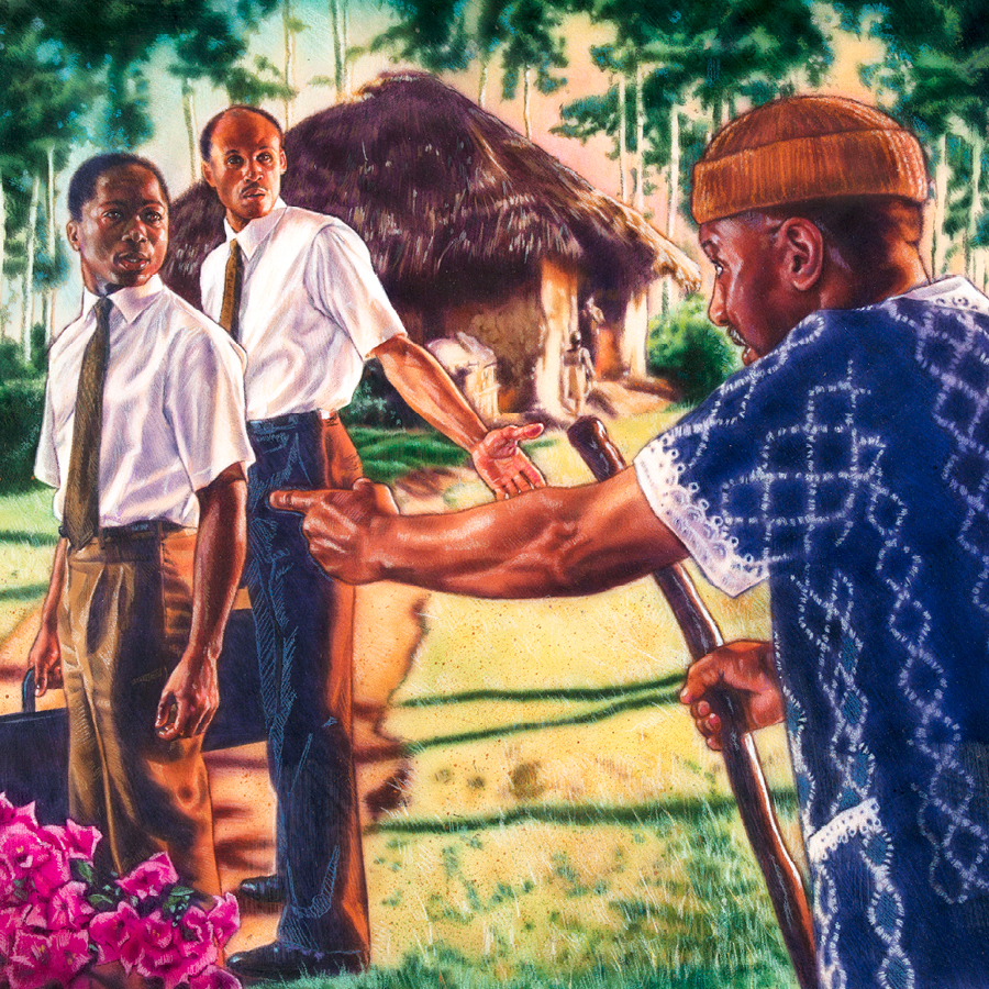 مردی دو شاهد يَهُوَه را دنبال می‌كند،‏ زيرا فكر می‌كند كه يكی از آنان برادرش است كه مرده بود.‏