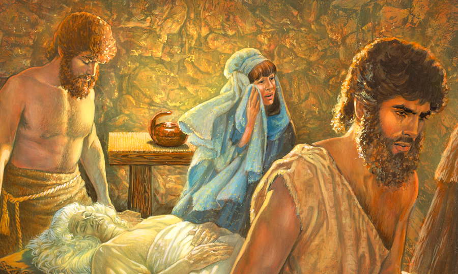 خانوادهٔ حوّا جسد او را حمل می‌كنند