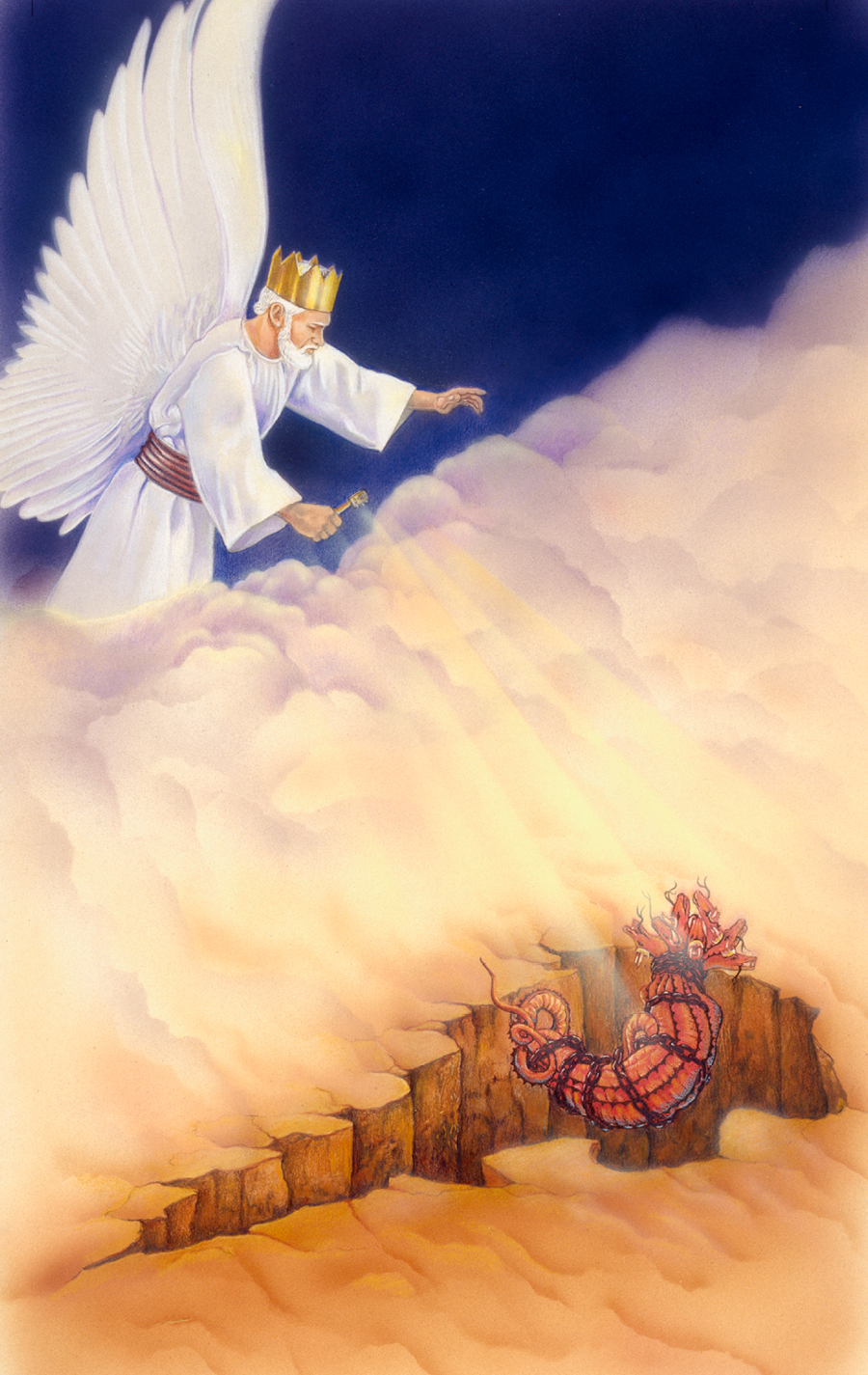 عيسی شيطان را به هاويه می‌اندازد