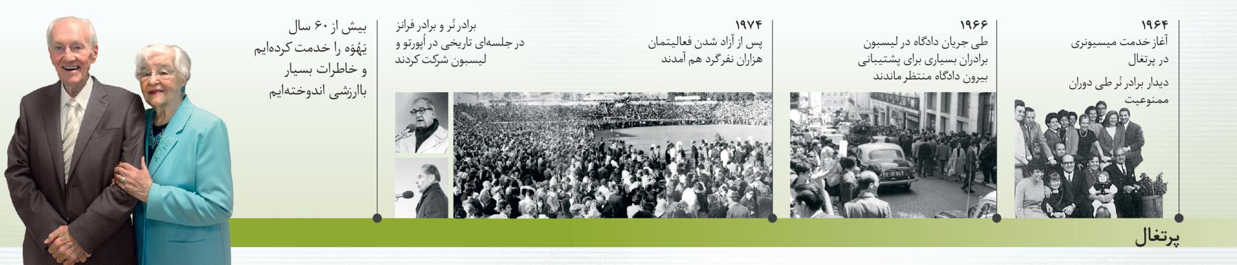 داگلاس گِست در پرتغال در سال ۱۹۶۴،‏ طی دادگاه در ليسبون در ۱۹۶۶،‏ در جلسه‌ای تاريخی در ۱۹۷۴ و با همسرش ماری گِست