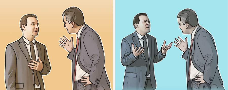 برادری با برادری ديگر جرّوبحث می‌كند؛‏ برادری با برادری ديگر در صلح و آرامش صحبت می‌كند