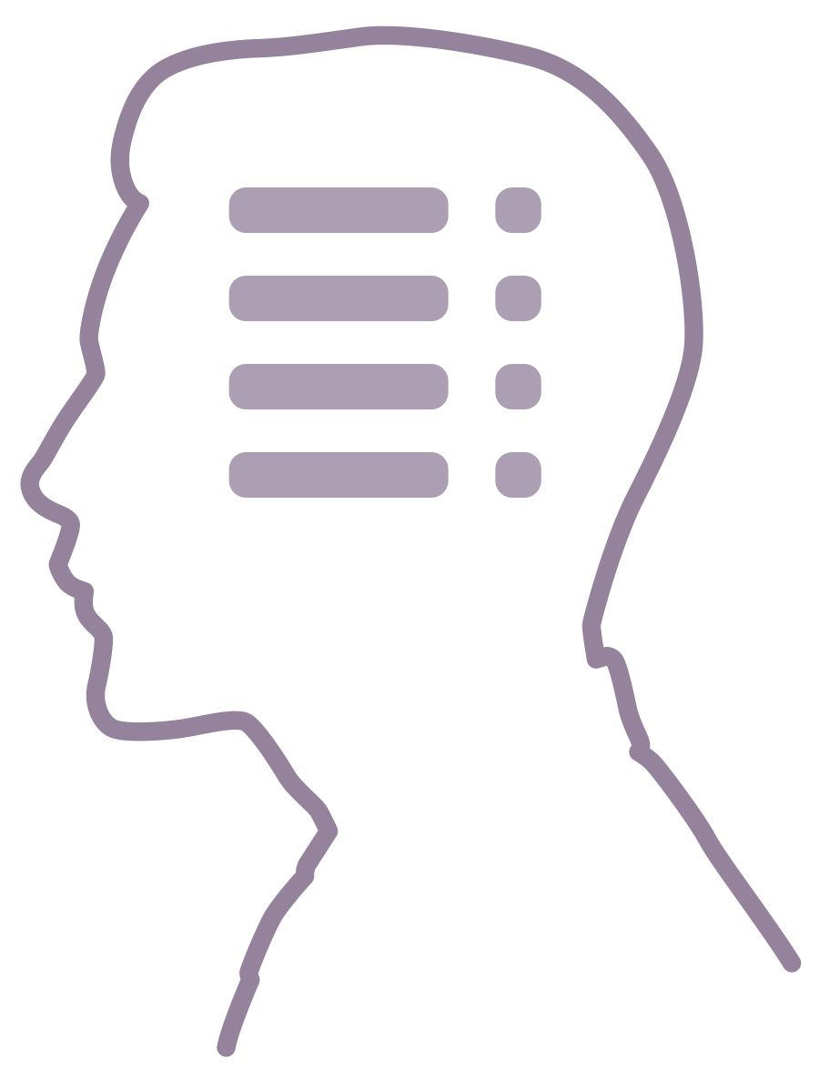 مردی نكات كليدی را مرور می‌كند