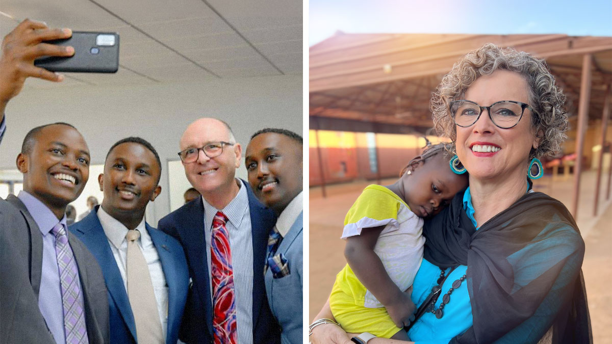 مجموعه‌ای از تصاویر:‏ ۱)‏ آنا با لبخندی بر لبش،‏ کودکی را در آغوش دارد.‏ ۲)‏ پُل و چند برادر جوان سلفی می‌گیرند.‏