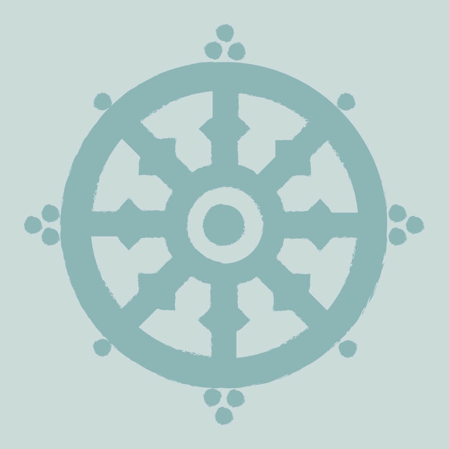 Buddhalaisuutta kuvaava symboli.