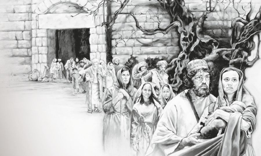 Ihmiset tottelevat Jeesusta ja lähtevät Jerusalemista