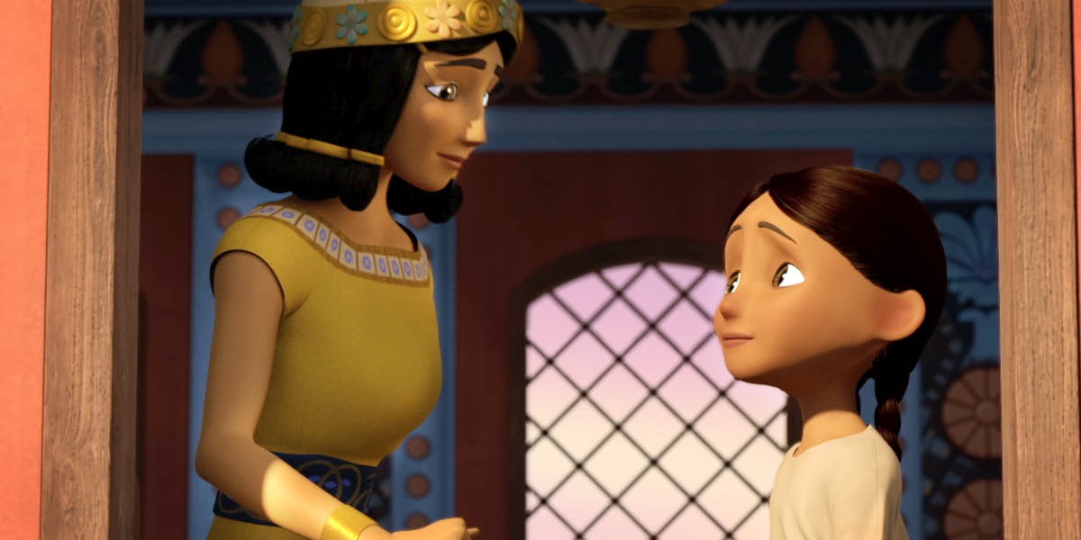 Israelilaistyttö puhuu Naamanin vaimolle