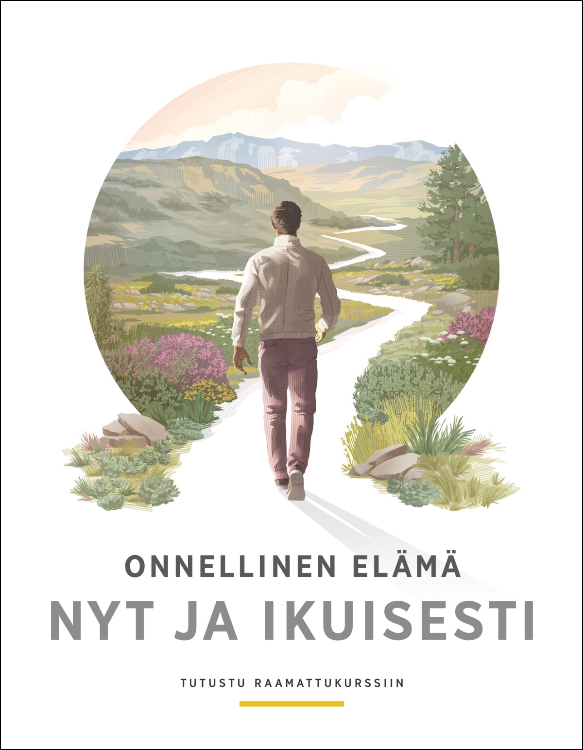 ”Onnellinen elämä nyt ja ikuisesti” -kirjanen.