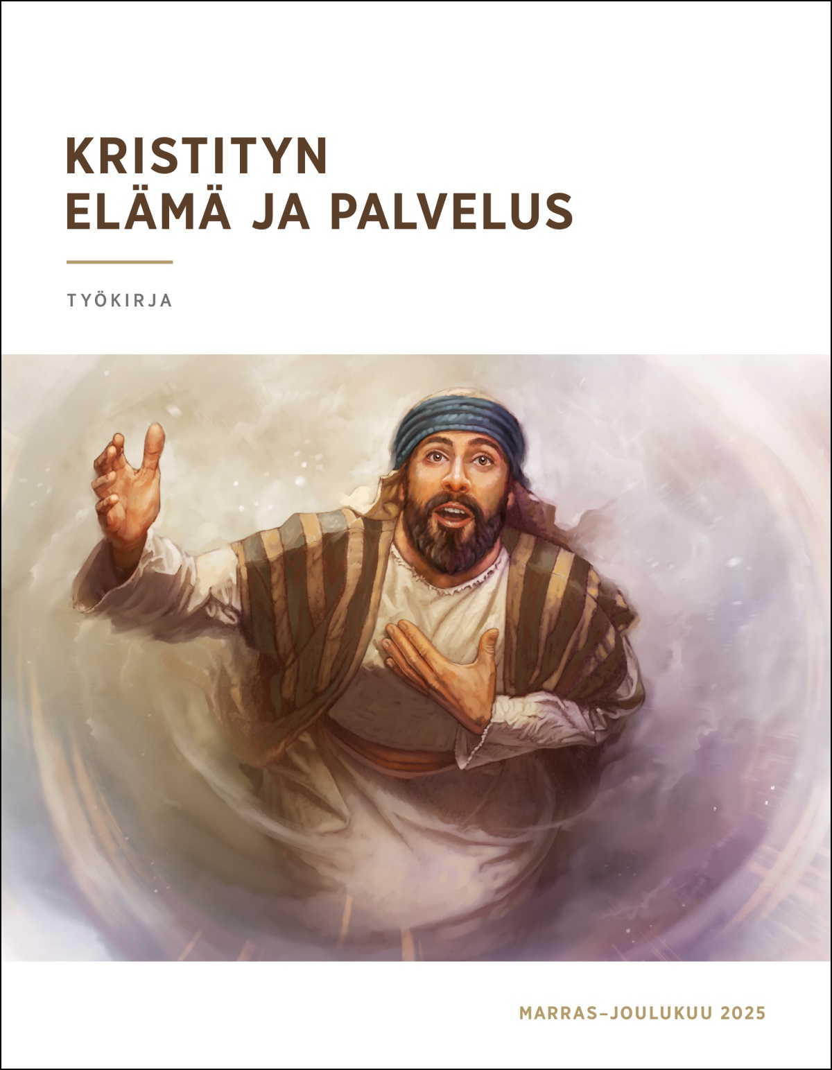 Jesaja katsoo kohti taivasta. Hän tarjoutuu Jehovan käytettäväksi.