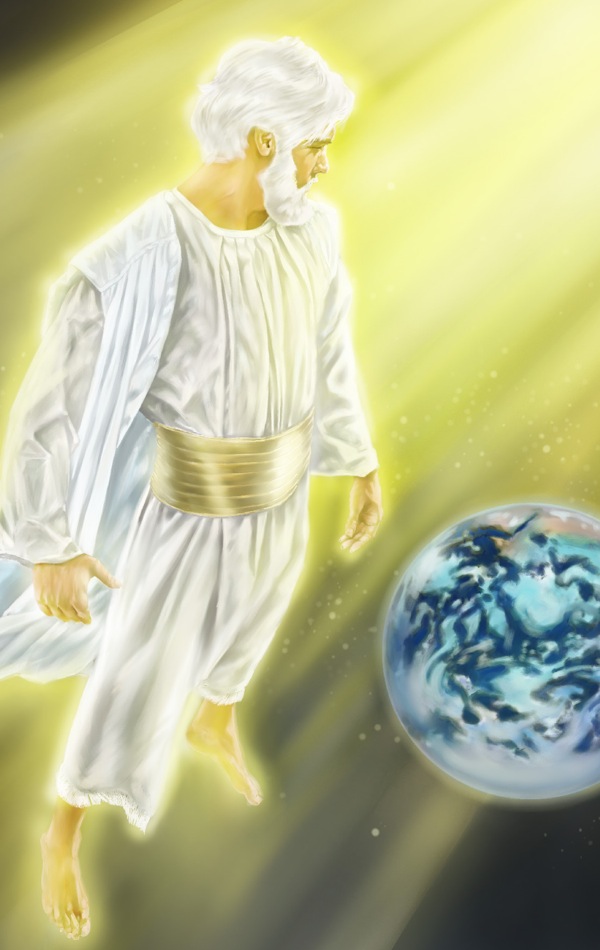 Jeesus pohtii taivaassa sitä, miten maa ja ihmiskunta tarvitsevat Jumalan rakkautta.