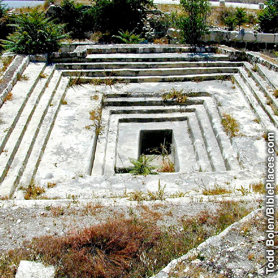 Jerusalemista löytyneen rituaalialtaan jäännökset