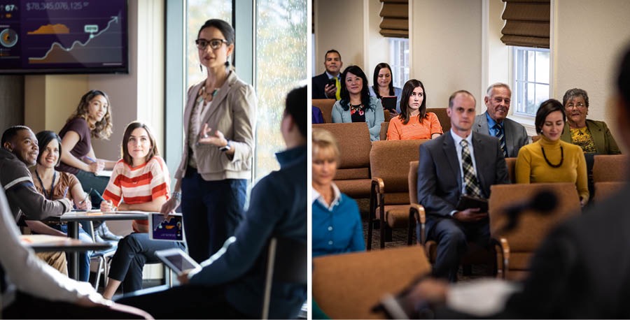 Nuori sisar on yliopiston luennolla ja ihailee opettajan esittämiä ajatuksia; seurakunnan kokouksessa hän on välinpitämätön ja kriittinen