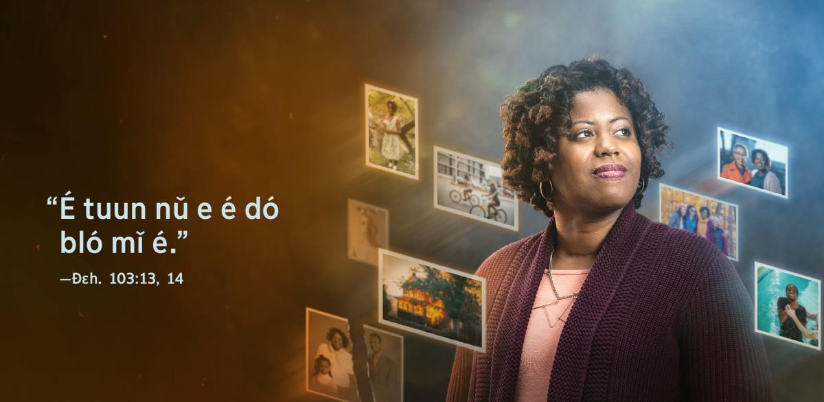 Xógbe “É tuun nǔ e é dó bló mǐ é,” ée è ɖe sín Ðɛhan 103:13, 14 mɛ é ɖo nɔví nyɔ̌nu ɖokpó sín akpá. Fɔtóo ɖé lɛ́ lɛ́ lɛ̌ dó è, bo ɖo ninɔmɛ e mɛ é ko gbɔn sín vǔ tɔn káká wá jɛ fí e é ɖe din é lɛ́ é dó gesí wɛ.
