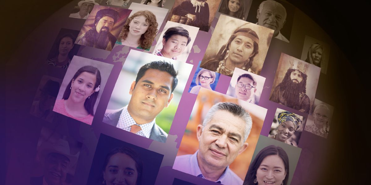 Des personnes de différentes origines et de différentes époques