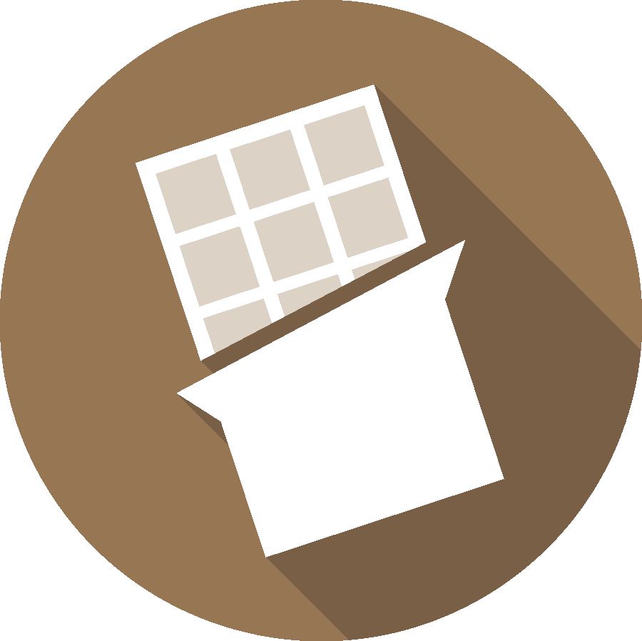 Une tablette de chocolat