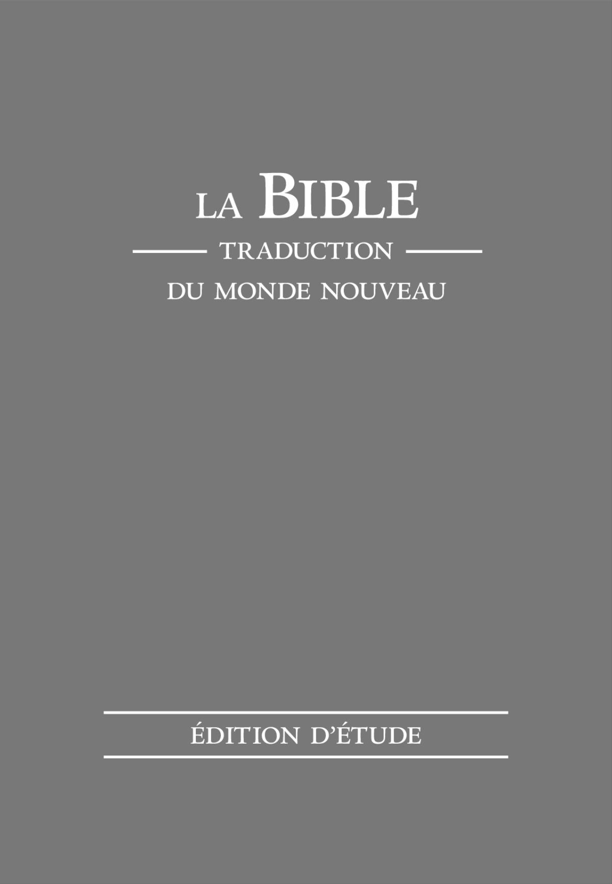 Couverture de La Bible. Traduction du monde nouveau (édition d’étude)