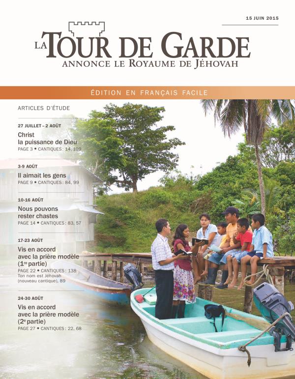 La Tour de Garde en français facile du 15 juin 2015