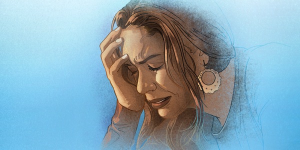 Fear ag léamh an Bíobla agus é ag machnamh ar an uair a bheidh deireadh le fulaingt agus éagóir ar fud an domhain