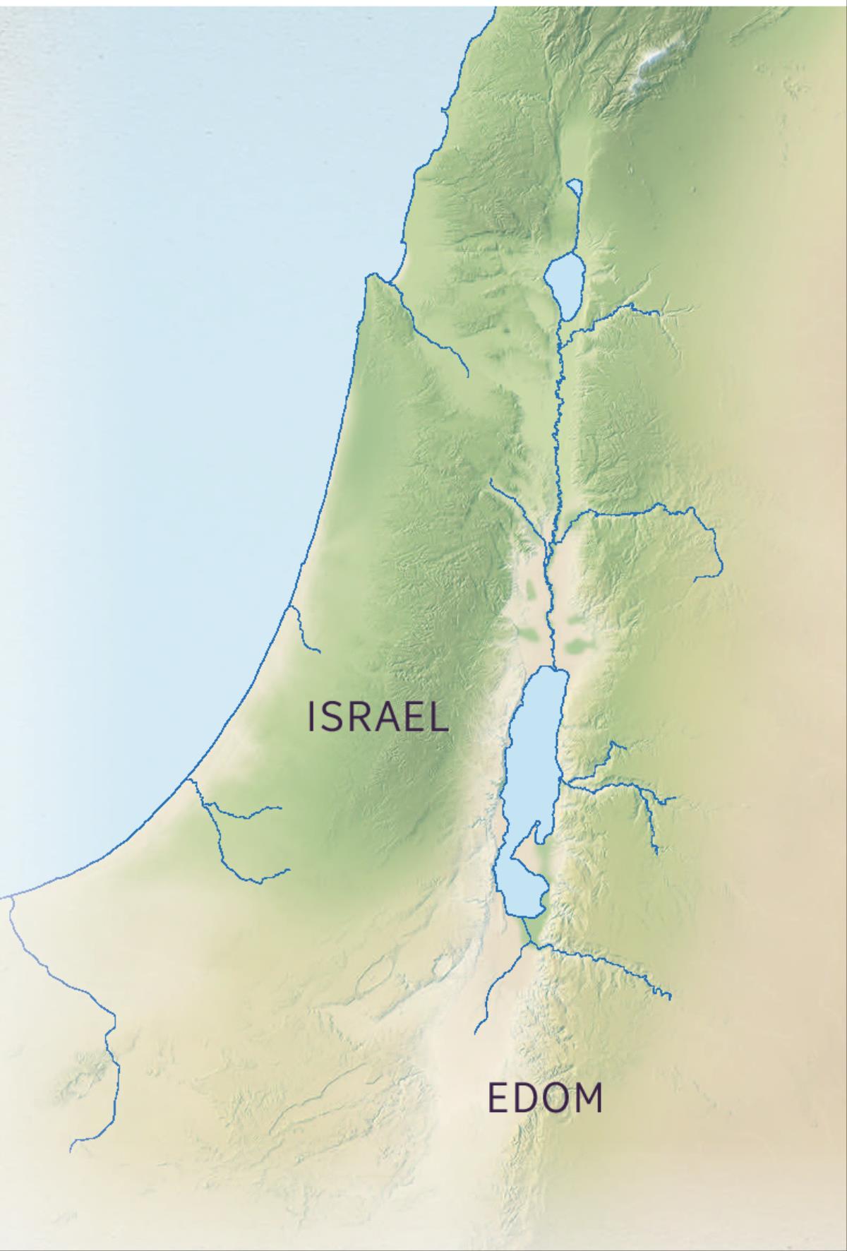 Shiwoo shikpɔŋ lɛ he map ni hãa anaa akɛ, Israel shikpɔŋ lɛ yɛ frɔ̃frɔ̃ ni ebaa nii waa fe Edom shikpɔŋ ni nɔ egbi, ni bɛ frɔ̃frɔ̃ lɛ.