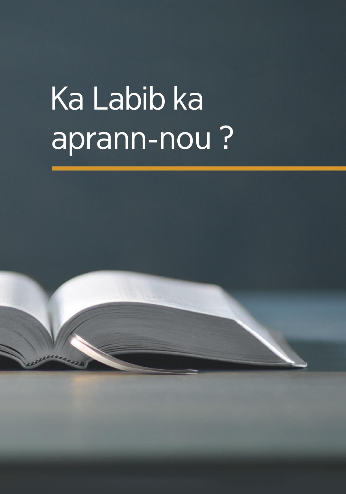 Ka Labib ka aprann-nou ?