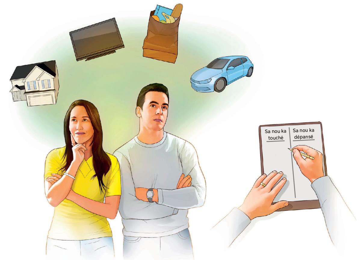 A couple contemplate their major expenses