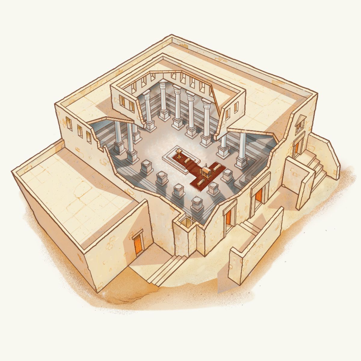 The first-century synagogue found at Gamla