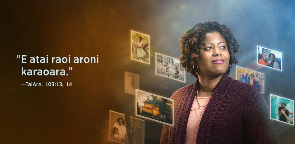 A kaoti taeka aikai i rarikin te tari te aine: “E atai raoi aroni karaoara,” n Taian Areru 103:13, 14. Ao taamnein rongorongona mangke e uarereke.