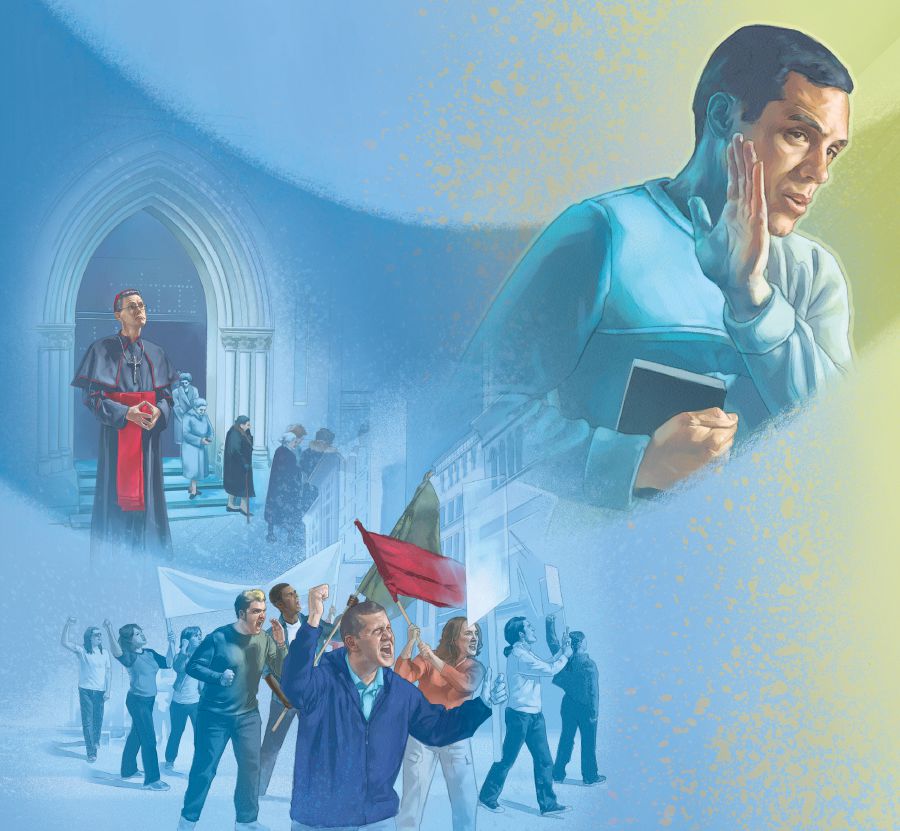 Ein Christ lehnt es ab, etwas mit der Politik oder der falschen Religion zu tun zu haben