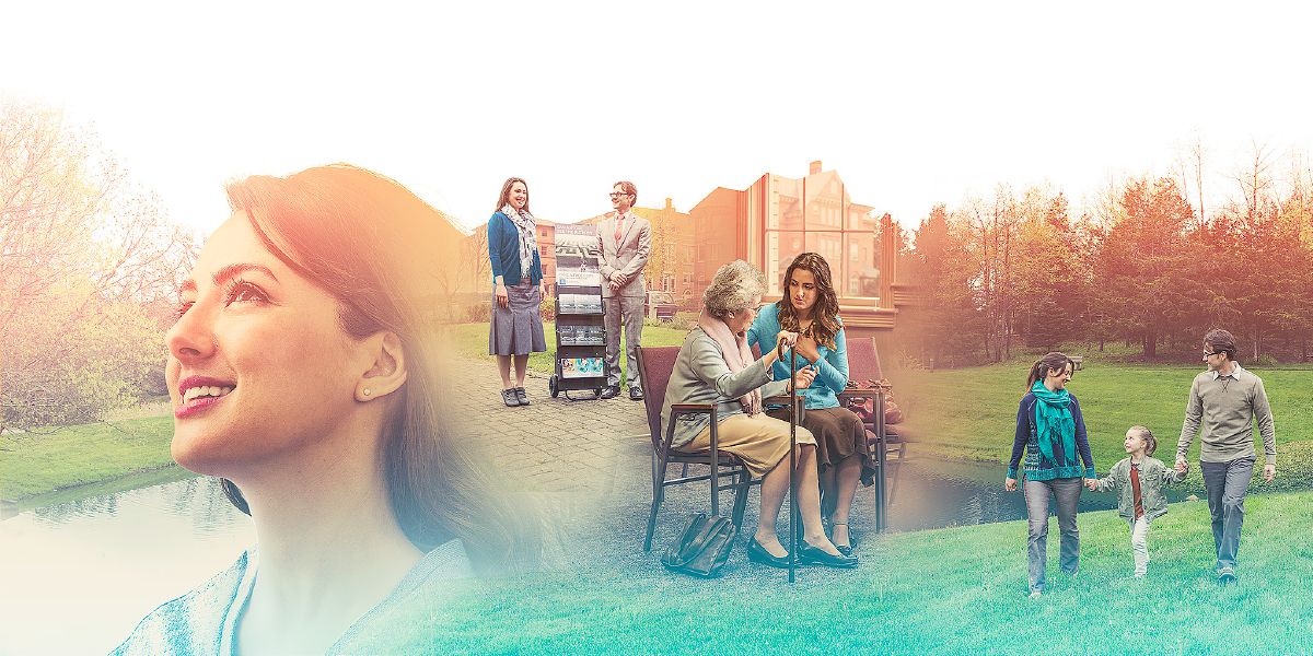 Eine junge Schwester ist fleißig im Dienst, hilft anderen und ist für ihre Familie da