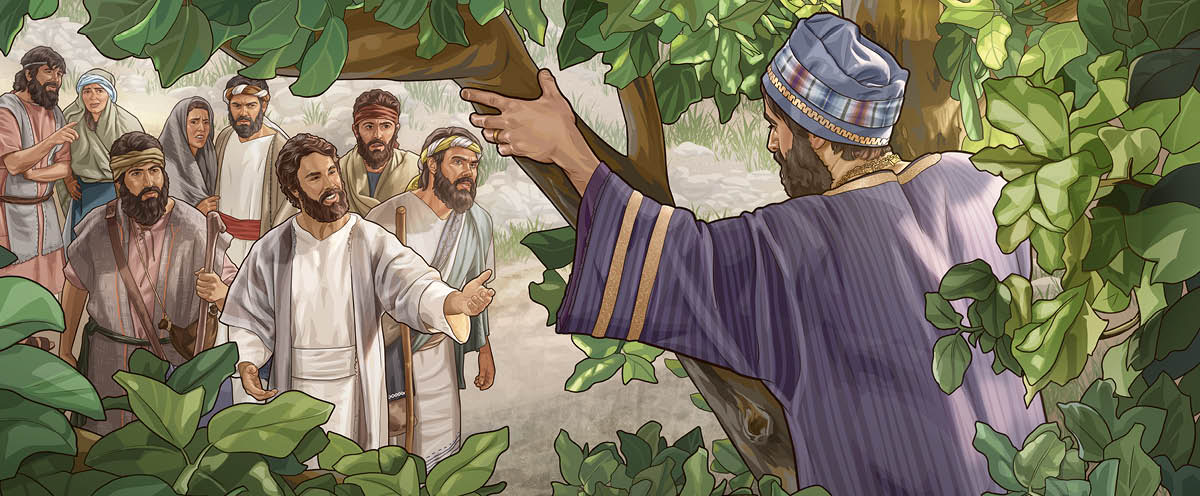 Jesús le pide a Zaqueo que se baje del árbol, y eso sorprende a muchos.