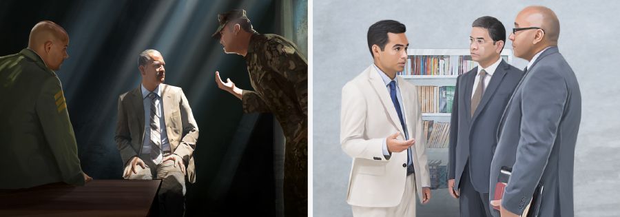 Un hermano se queda callado al ser interrogado por las autoridades; un hermano les dice toda la verdad a los ancianos