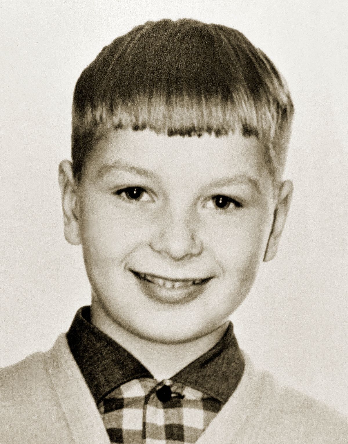 Erkki cuando tenía siete años.