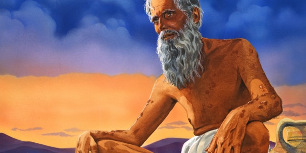 Ο Ιώβ με σπυριά στο σώμα του