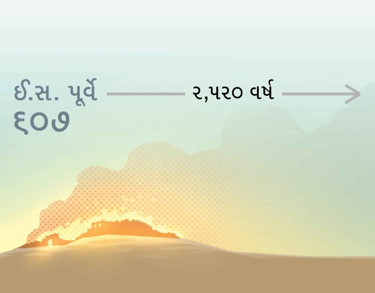 ઈસવીસન પૂર્વે ૬૦૭માં યરૂશાલેમને સળગાવી દેવામાં આવ્યું. એ પછી ૨,૫૨૦ વર્ષ વીત્યાં.