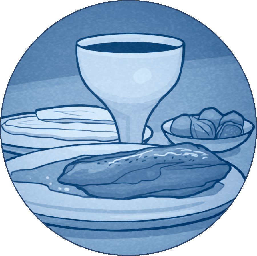 રોટલી અને દ્રાક્ષારસ