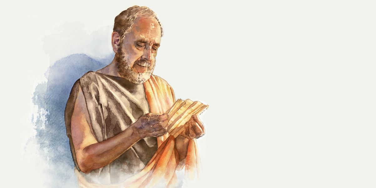 ગાયસ પ્રેરિત યોહાનનો પત્ર વાંચે છે