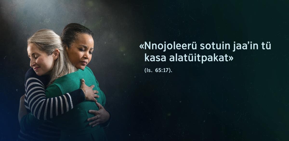 Tü pütchikat «Nnojoleerü sotuin jaaʼin tü kasa alatüitpakat» suluʼusü Isaías 65:17, eeshii piamasü wawalayuu süʼütpaʼa ojuupajiiraakana jaʼyakana aaʼu anain naaʼin.
